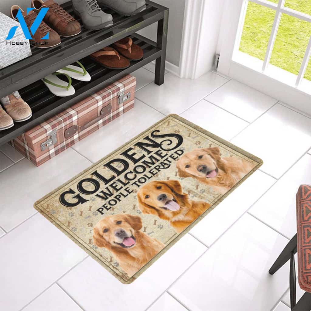 Dog Easy Clean Welcome DoorMat | Felt And Rubber | 40x60 cm | 45x75 cm | 60x90 cm | Colorful | DO1314