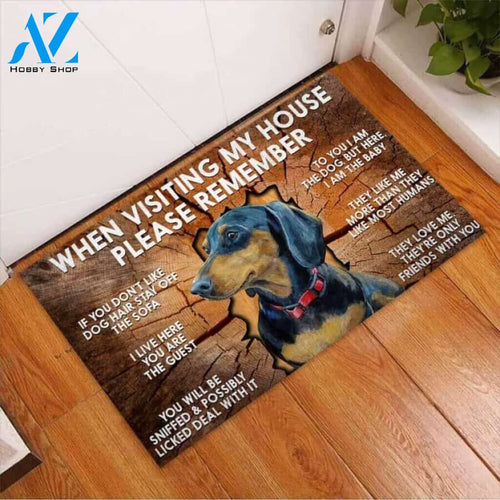 Dog Easy Clean Welcome DoorMat | Felt And Rubber | 40x60 cm | 45x75 cm | 60x90 cm | Colorful | DO1193