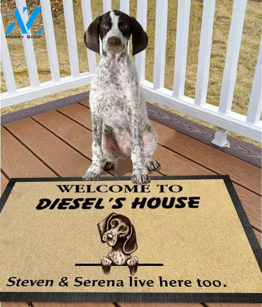 Dog Easy Clean Welcome DoorMat | Felt And Rubber | 40x60 cm | 45x75 cm | 60x90 cm | Colorful | DO1280
