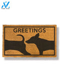Dog Greetings Doormat by Funny Welcome | Welcome Mat | House Warming Gift