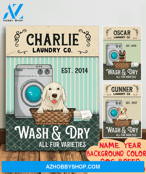Dog laundry co. - Personalized custom canvas