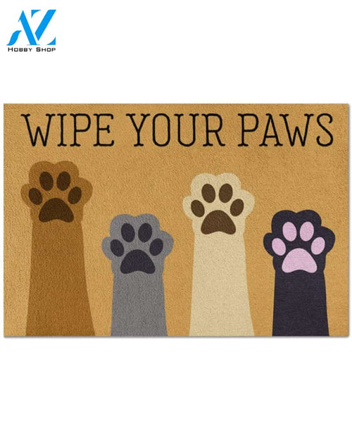Dog Lover Doormat Wipe Your Paws Doormat, Gift For Dog Lovers, Gift For Friend Family Decor Warm House Gift Welcome Mat