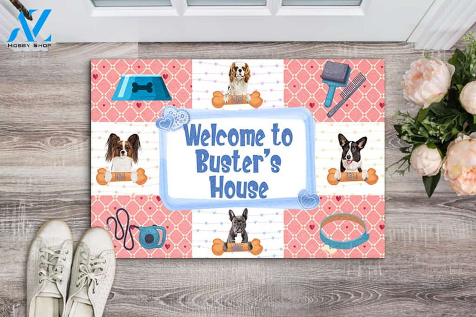 Dog Lovers Welcome To My House Personalized Doormat | Welcome Mat | House Warming Gift