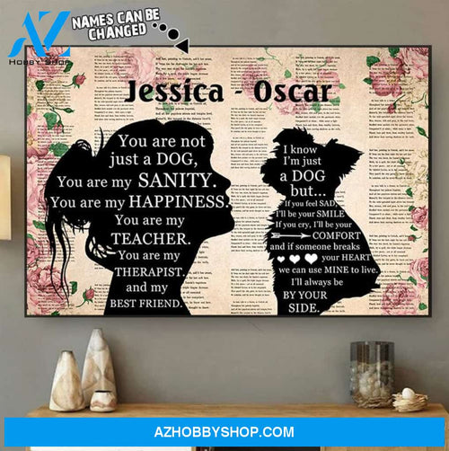 Dog Lovers You Are My Best Friend Personalized Poster
