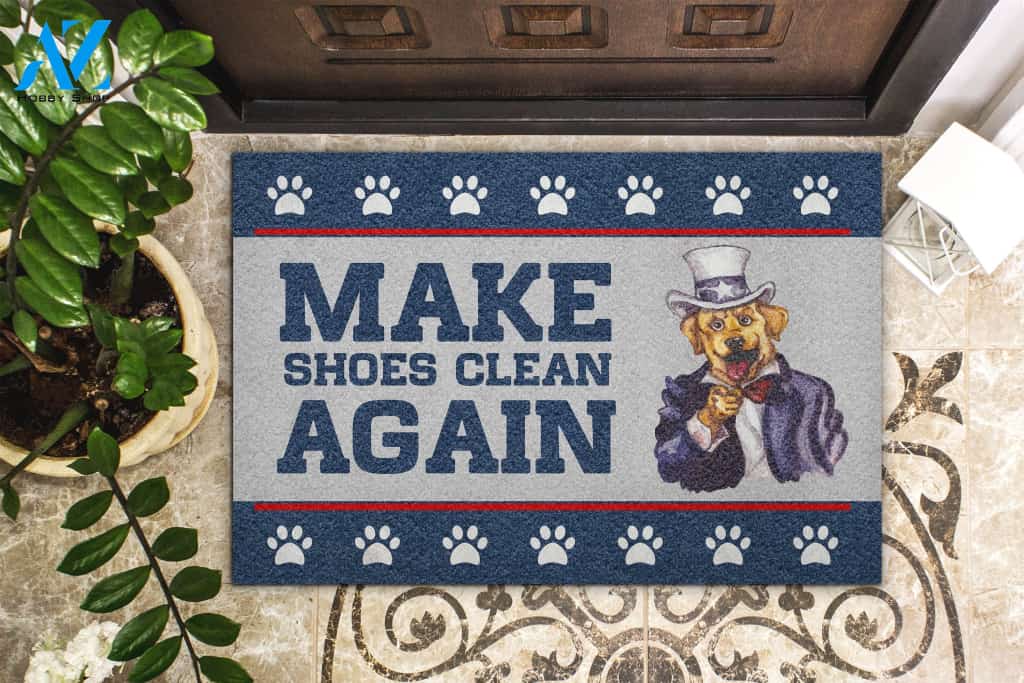 Dog Make Shoes Clean Again Doormat Indoor And Outdoor Mat Entrance Rug Sweet Home Decor Housewarming Gift Gift For Friend Family Stem Feminist