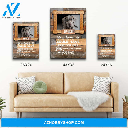 Dog Memorial Premium Canvas