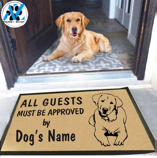 Dog Name Labrador Retriever Doormat