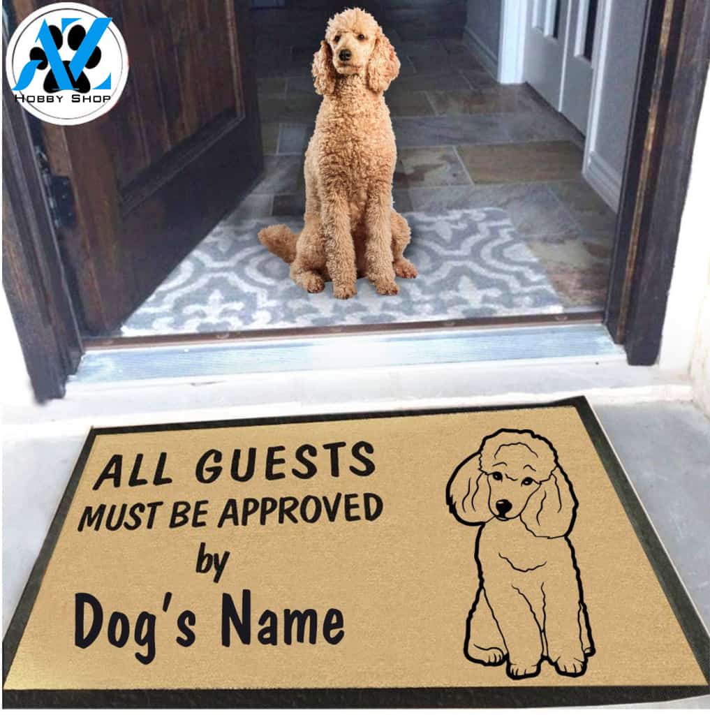 Dog Name Poodle Doormat