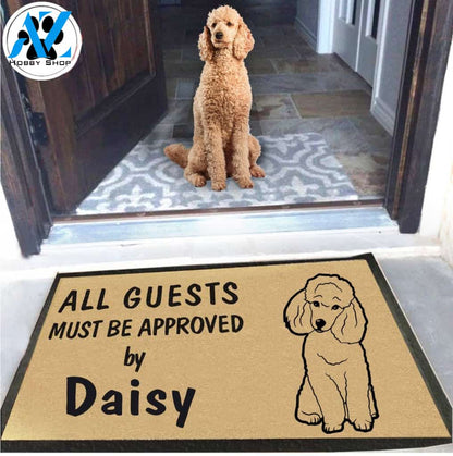 Dog Name Poodle Doormat