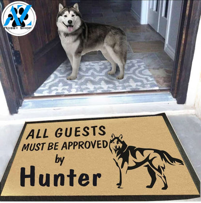 Dog Name Siberian Husky Doormat