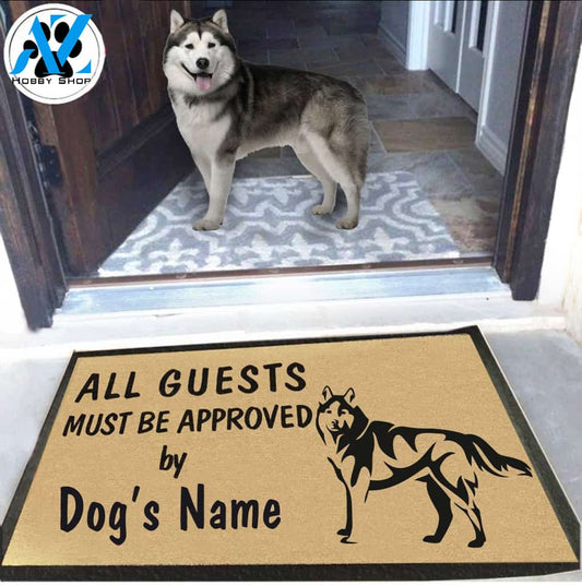 Dog Name Siberian Husky Doormat