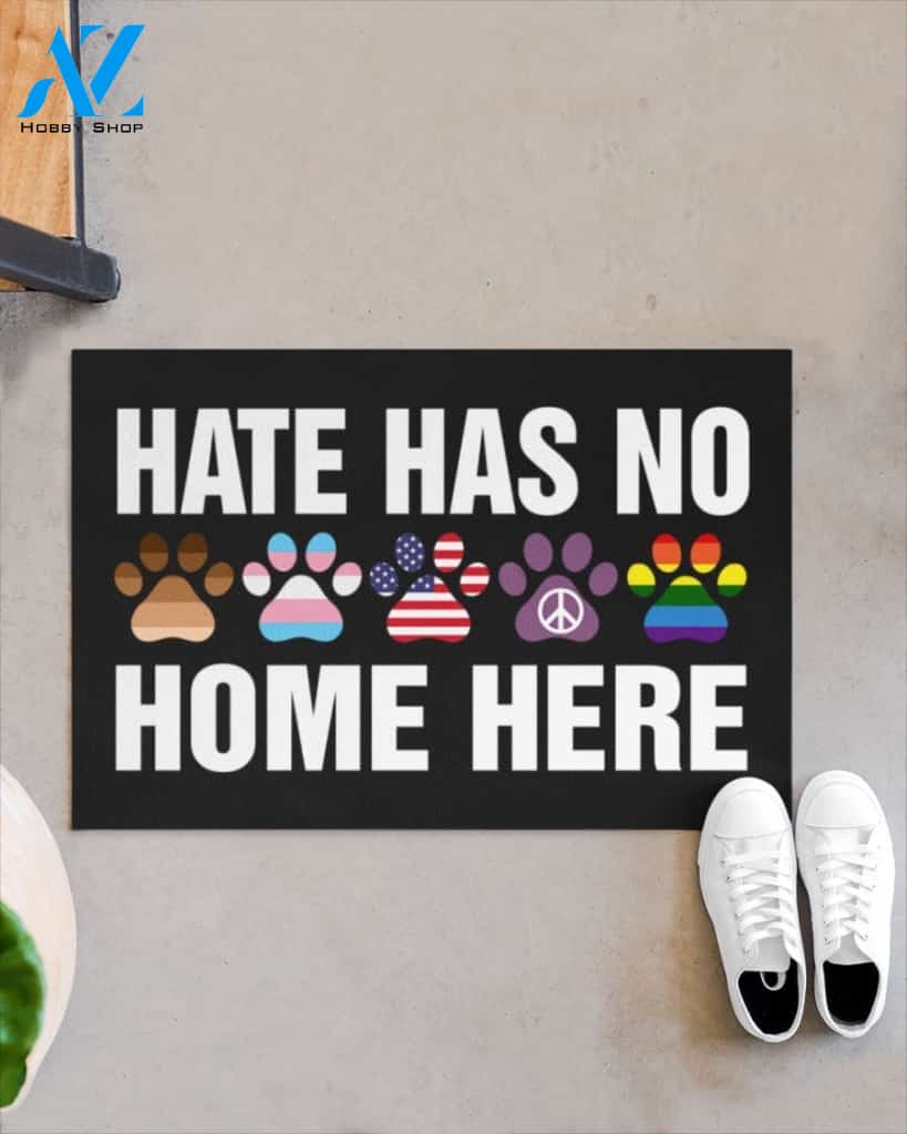 Dog Paws Hate has no home here doormat