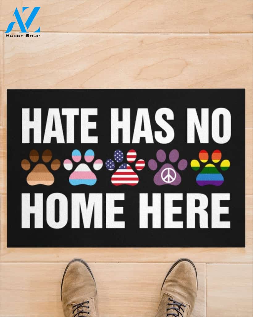 Dog Paws Hate has no home here doormat