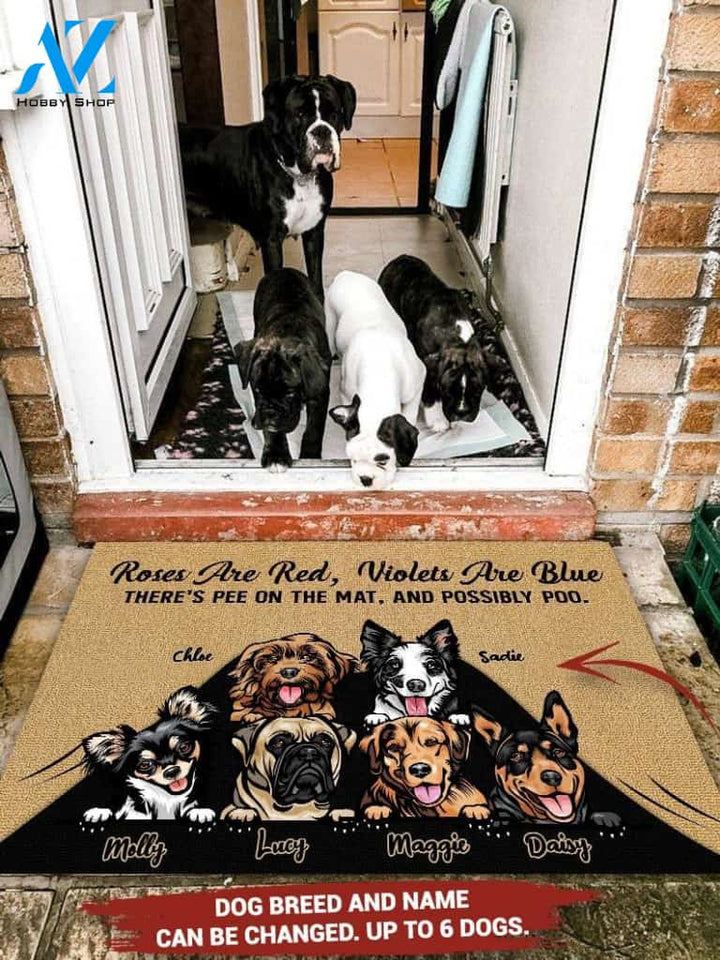 Dog Pee On The Mat Personalized Doormat | Welcome Mat | House Warming Gift