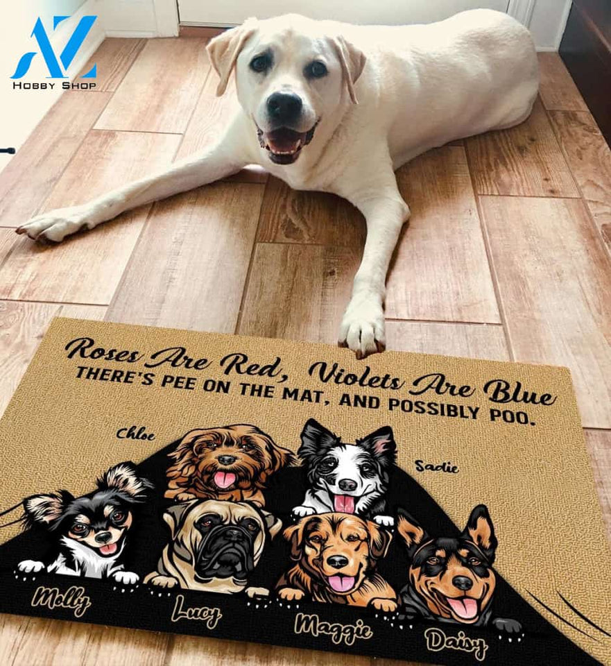 Dog Pee On The Mat Personalized Doormat | Welcome Mat | House Warming Gift