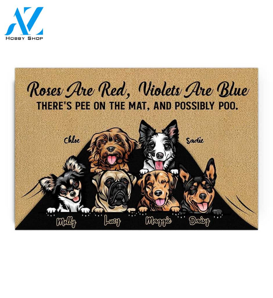 Dog Pee On The Mat Personalized Doormat | Welcome Mat | House Warming Gift
