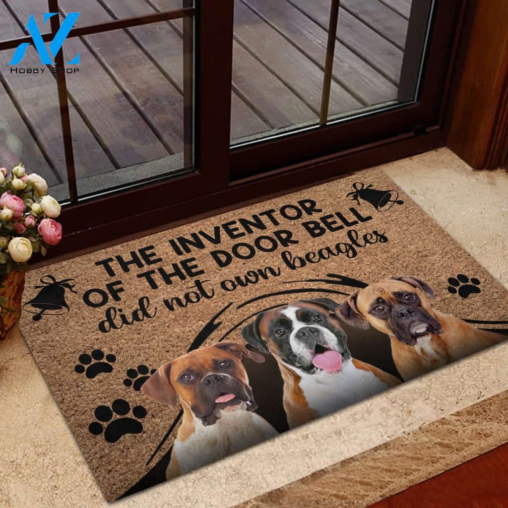Dog, The Inventor Of The Door Bell Doormat