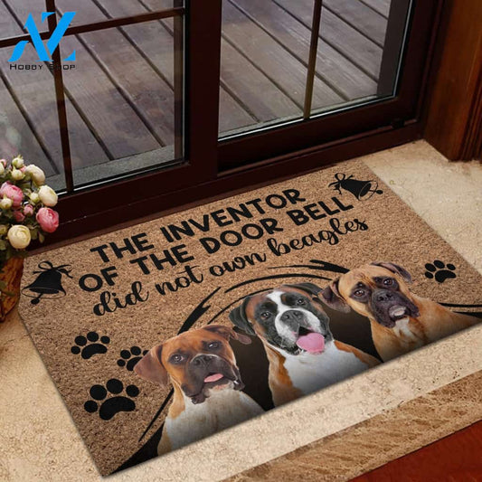 Dog, The Inventor Of The Door Bell Doormat Welcome Mat House Warming Gift Home Decor Gift for Dog Lovers Funny Doormat Gift Idea