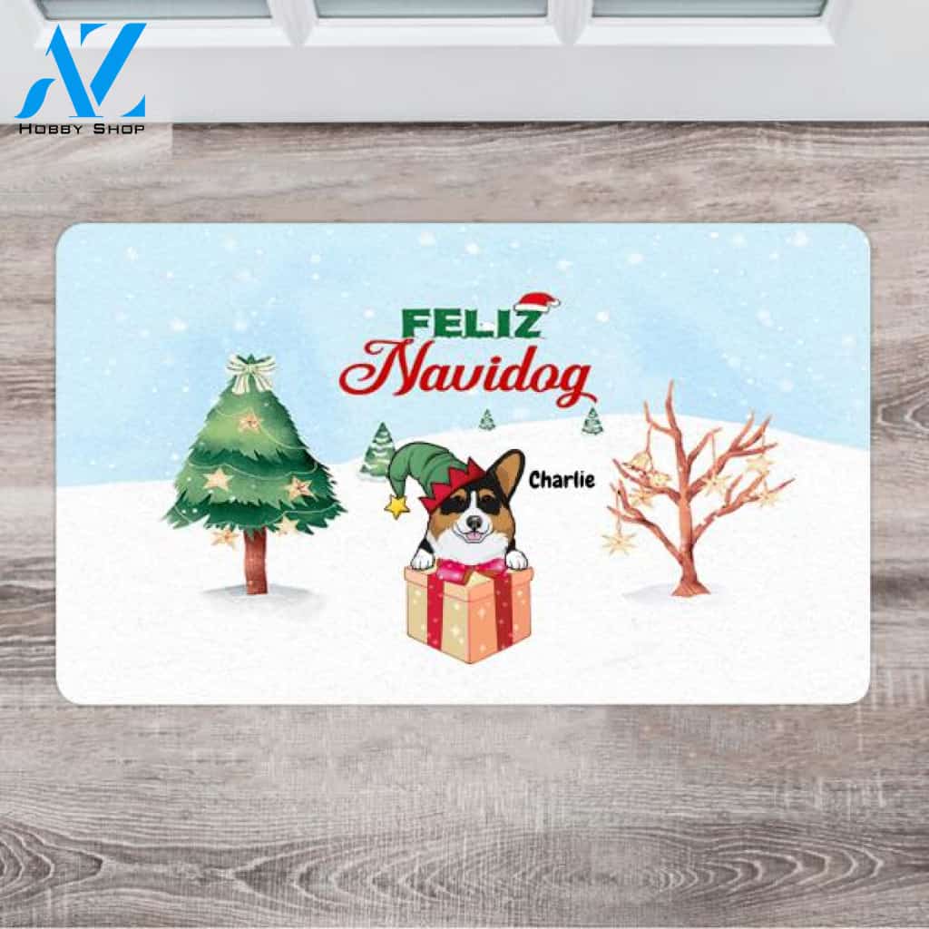 Personalized Dog Themed Doormats - Unique Christmas Gifts - Up To 3 Dogs