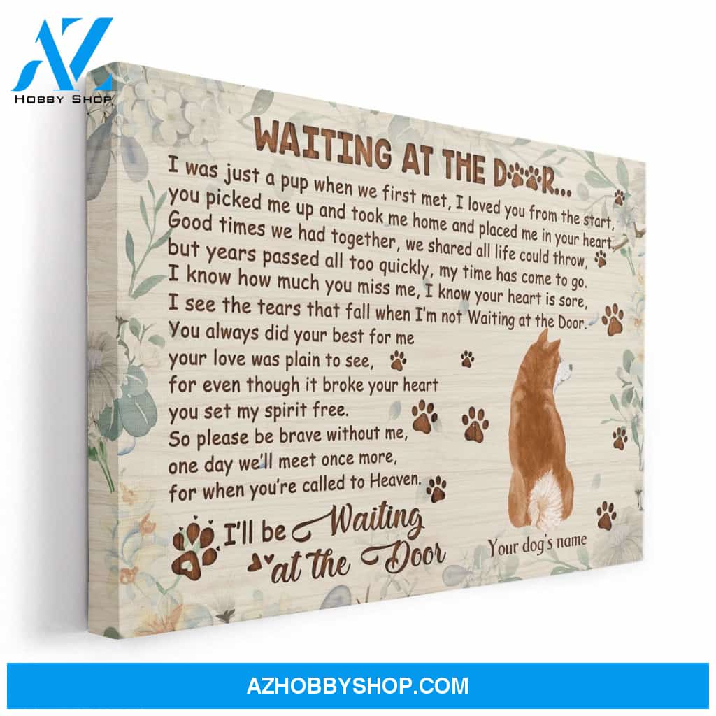 Dog - Waiting At The Door Canvas