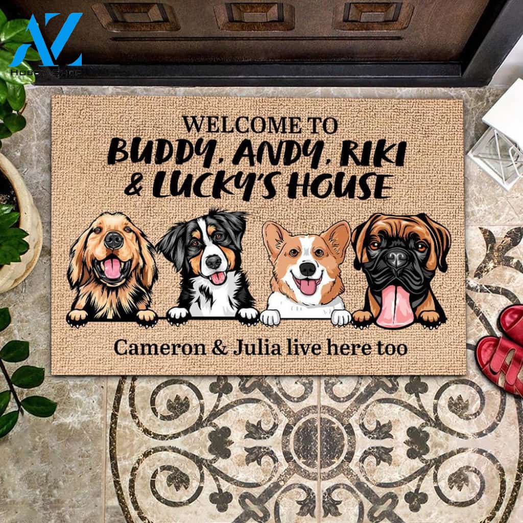 Dog - Welcome To Dog's House - Funny Personalized Dog Doormat 