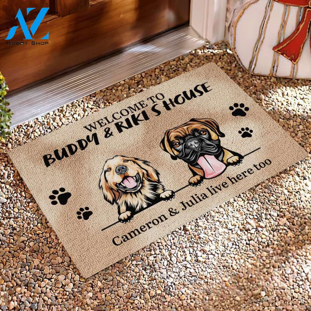 Dog - Welcome To Dog's House - Funny Personalized Dog Doormat 