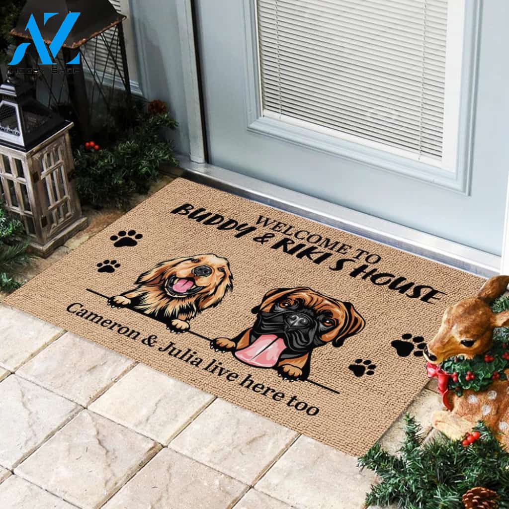 Dog - Welcome To Dog's House - Funny Personalized Dog Doormat 
