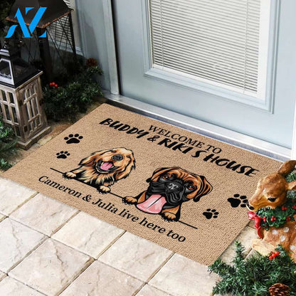 Dog - Welcome To Dog's House - Funny Personalized Dog Doormat 