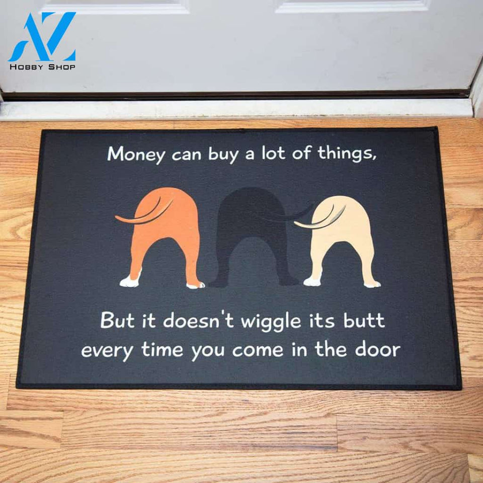 Dog Wiggle Its Butt Funny Doormat | Welcome Mat | House Warming Gift