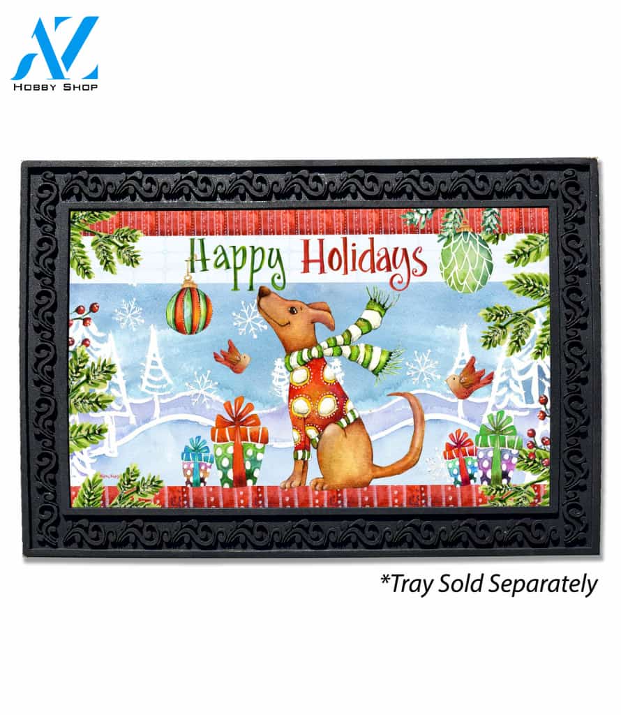 Doggone Happy Holidays Doormat - 18" x 30"