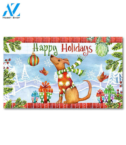 Doggone Happy Holidays Doormat - 18" x 30"