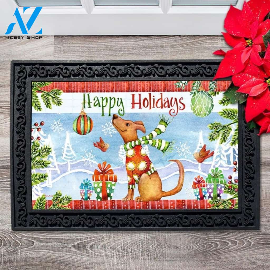 Doggone Happy Holidays Doormat - 18" x 30"