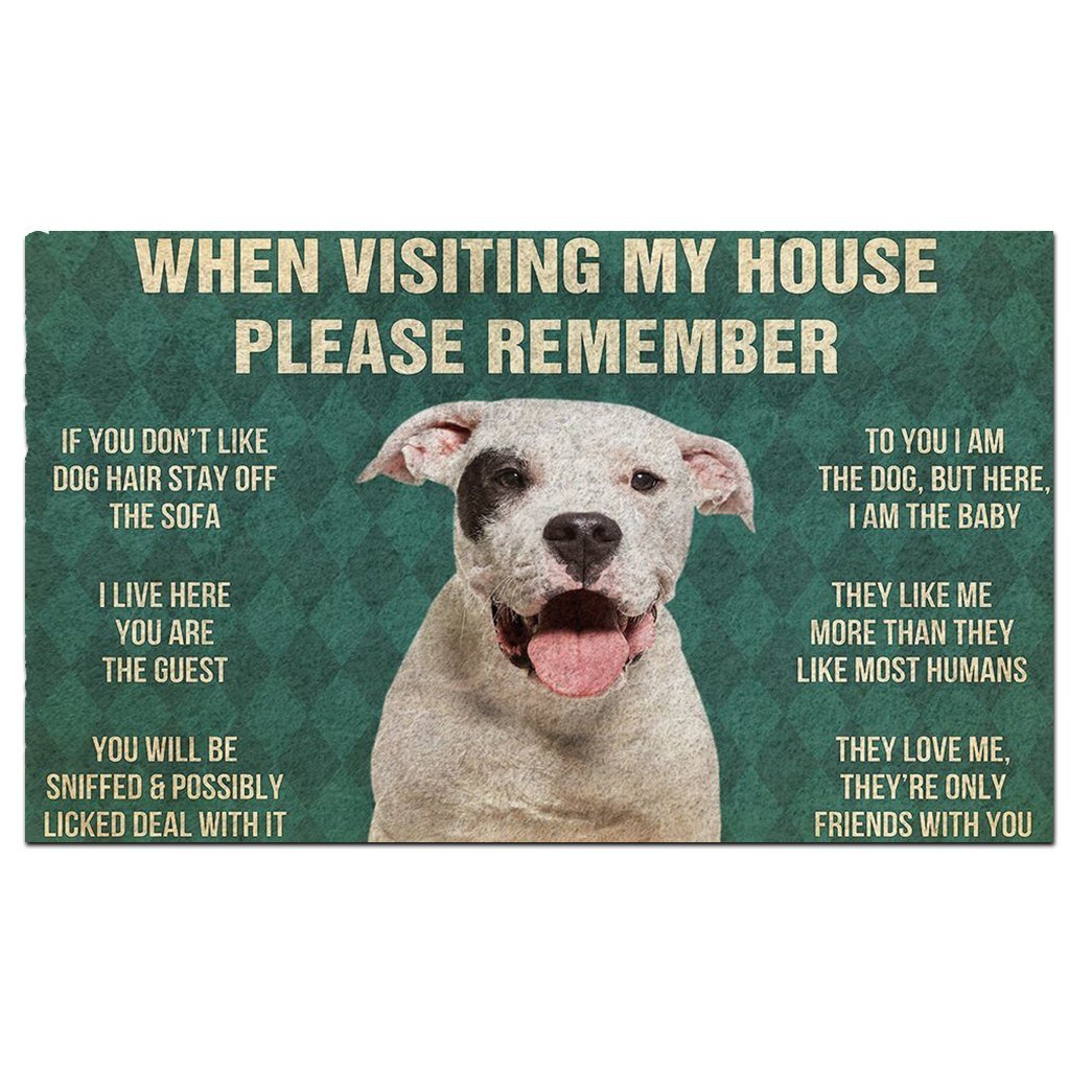 Dogo Argentino's Rules Doormat