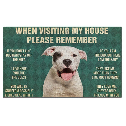 Dogo Argentino's Rules Doormat