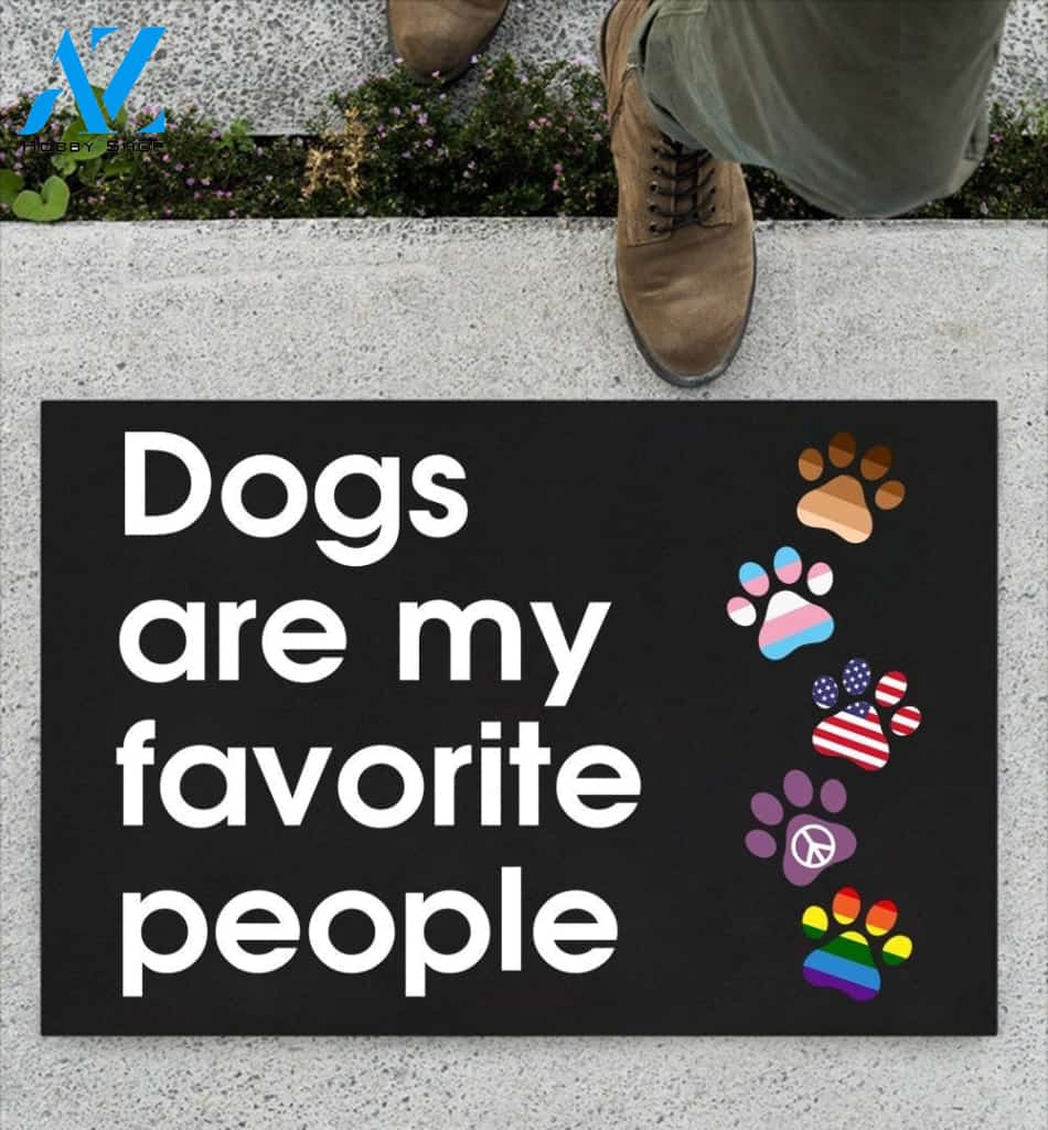 Dogs Are My Favorite People Doormat