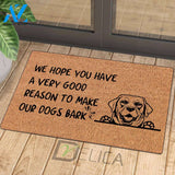Dogs Bark Labrador Retriever - Doormat | Welcome Mat | House Warming Gift