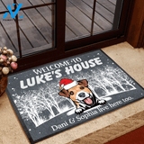 Dogs Doormat Customized Name And Breed Welcome To Dog's House | WELCOME MAT | HOUSE WARMING GIFT