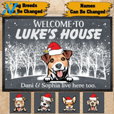 Dogs Doormat Customized Name And Breed Welcome To Dog's House | WELCOME MAT | HOUSE WARMING GIFT