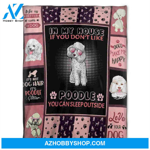 Dogs Make Me Happy, Love Poodle. Gift For People Family Home Decor Bedding Couch Sofa Soft and Comfy Cozy