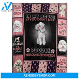 Dogs Make Me Happy, Love Poodle. Gift For People Family Home Decor Bedding Couch Sofa Soft and Comfy Cozy