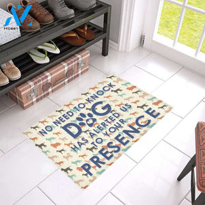Dogs Your Presence Alerted doormat | Welcome Mat | House Warming Gift