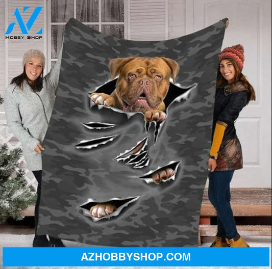 Dogue De Bordeaux Dog Gift Fleece Blanket - Quilt Blanket