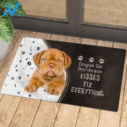 Dogue De Bordeaux Kisses Fix Everything Doormat