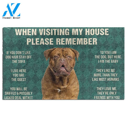 Dogue de Bordeaux's Rules Doormat