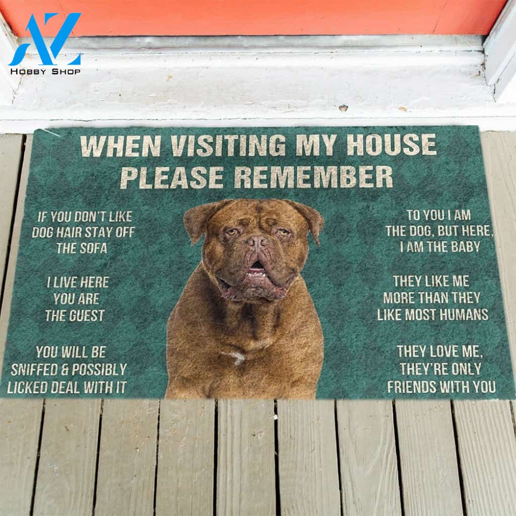 Dogue de Bordeaux's Rules Doormat