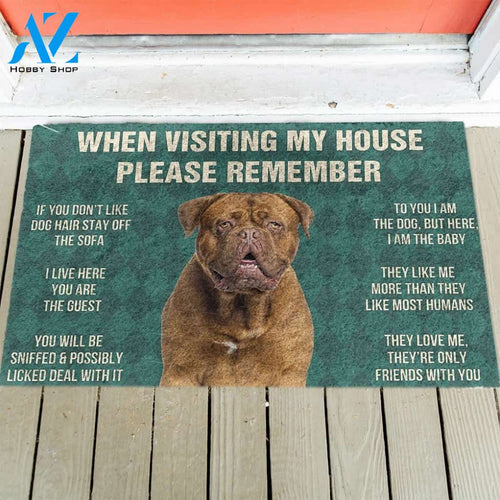 Dogue de Bordeaux's Rules Doormat