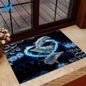 Dolphin Doormat, Gift For Dolphin Lovers, Gift For Family And Friend Doormats Inhouse Doormats Home Decor Housewarming Gift