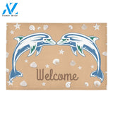 Dolphin Welcome Wildlife Funny Indoor And Outdoor Doormat Warm House Gift Welcome Mat Funny Birthday Gift For Dolphin Lovers