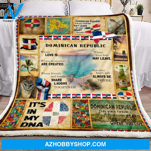 Dominican Republic Fleece Blanket Kids Gift Ideas