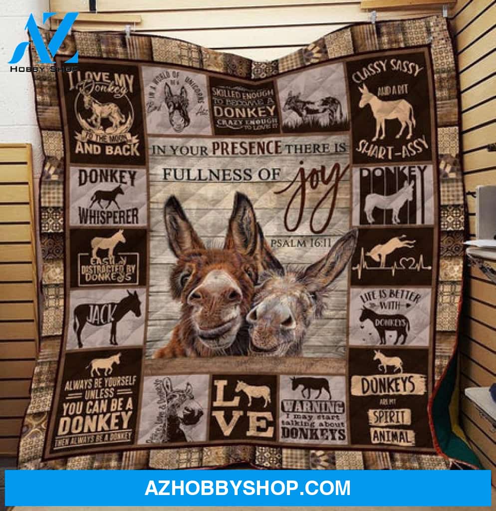 Donkey Blanket, I Love My Donkey to The Moon and Back